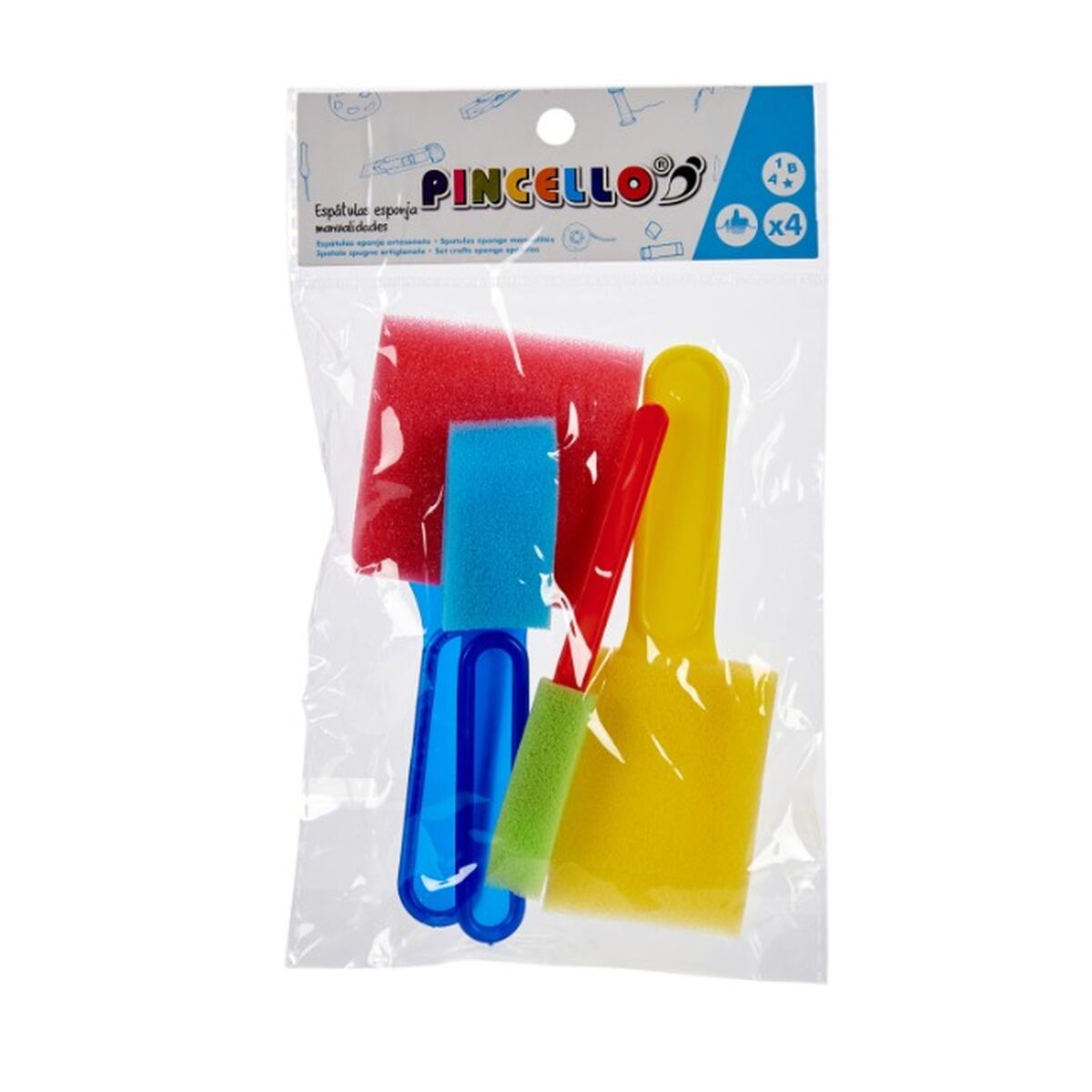 Craft Set Pincello Multicolour Spatula (12 Units)